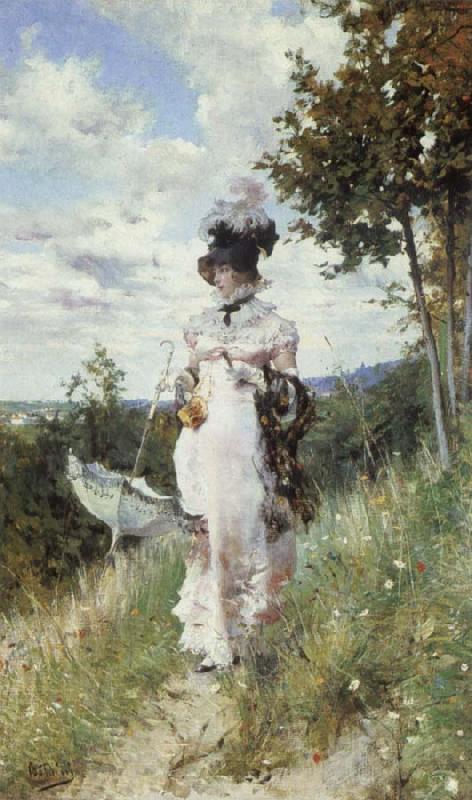 Giovanni Boldini Afternoon Stroll France oil painting art